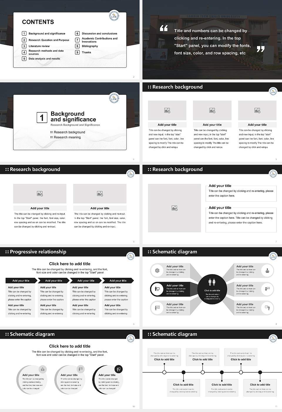 Lamrin Tech Skills University Punjab Graduation Thesis Defense PPT Template16:9 ratio PPT effect preview image2