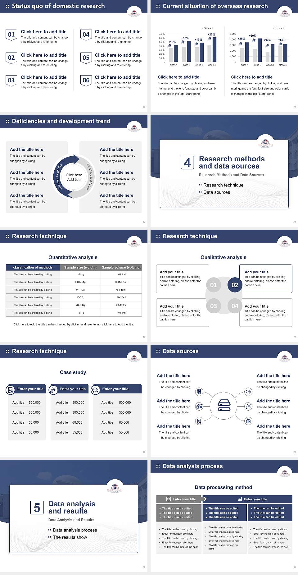 Khaja Bandanawaz University Graduation Thesis Defense PPT Template4:3 ratio PPT effect preview image4