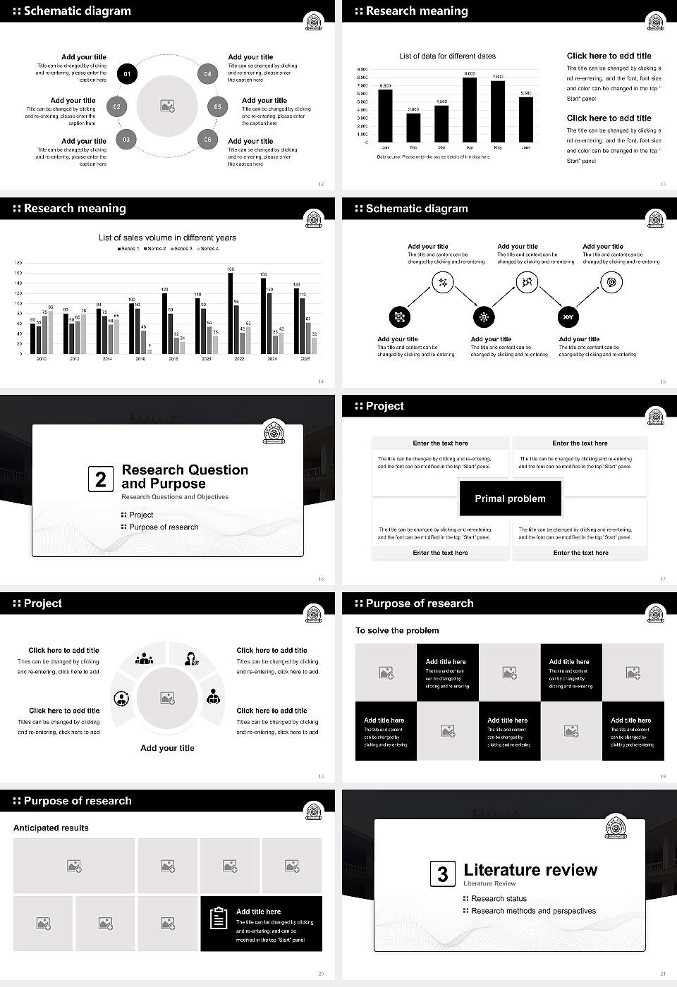 Kannada University Graduation Thesis Defense PPT Template16:9 ratio PPT effect preview image3