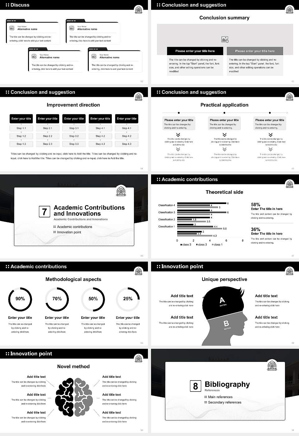 Kannada University Graduation Thesis Defense PPT Template16:9 ratio PPT effect preview image6