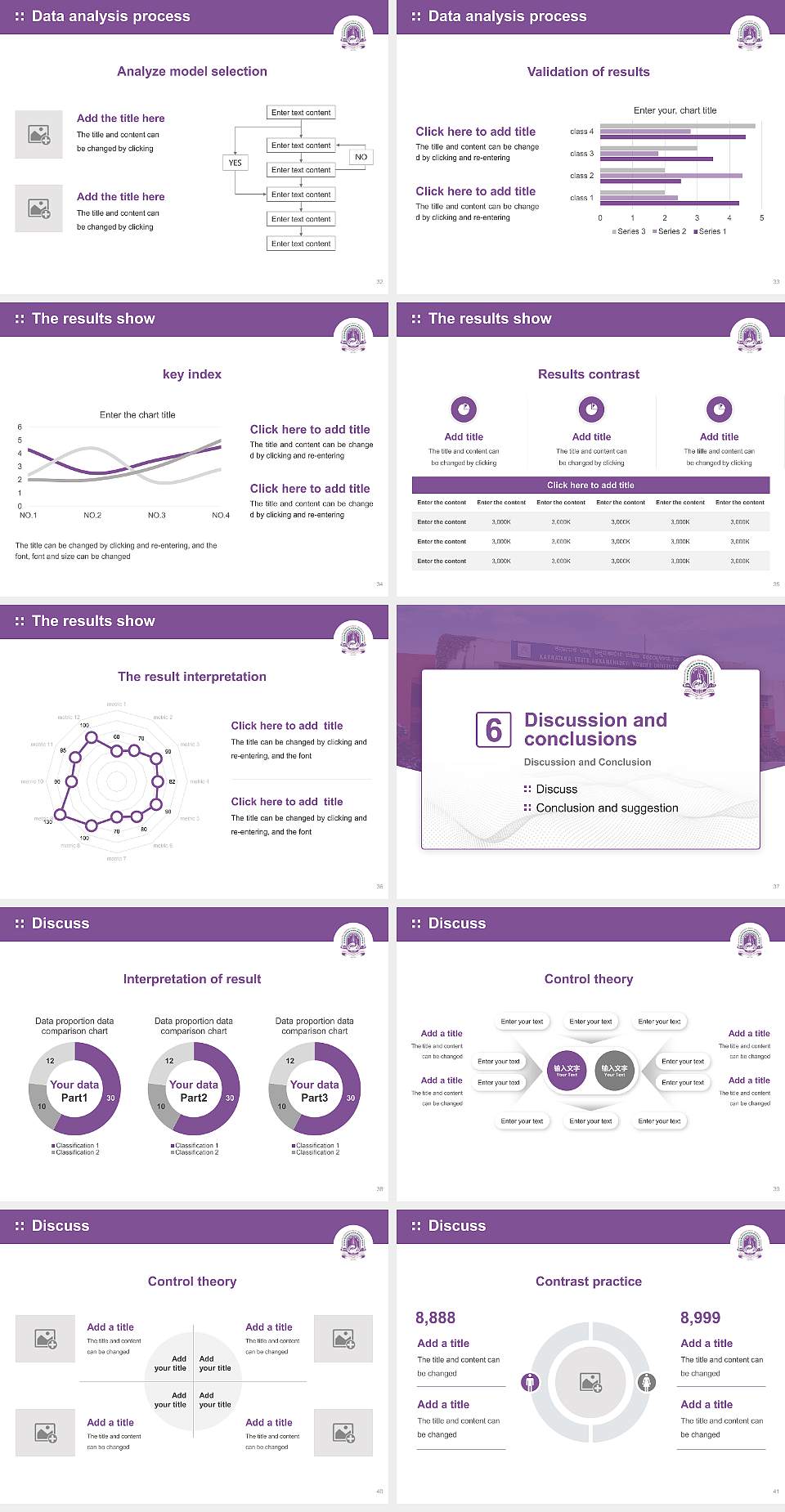 Karnataka State Women’s University Graduation Thesis Defense PPT Template4:3 ratio PPT effect preview image5