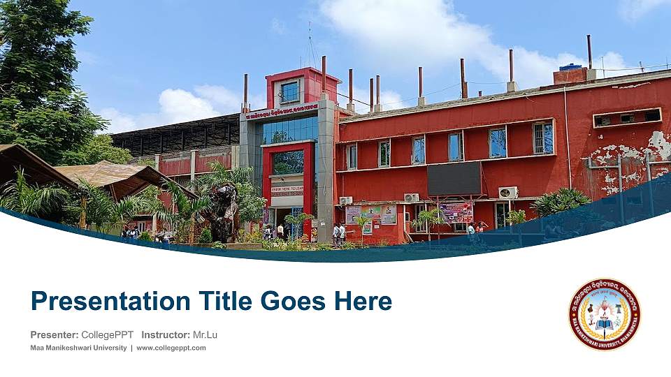 Maa Manikeshwari University Course/Courseware Creation PPT Template16:9 ratio PPT effect preview image