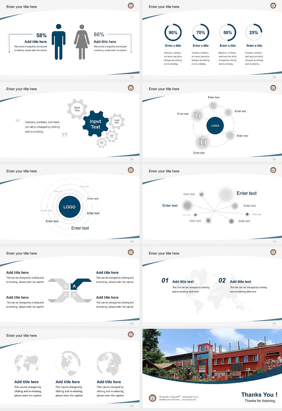 Maa Manikeshwari University Course/Courseware Creation PPT Template16:9 ratio PPT effect preview image4