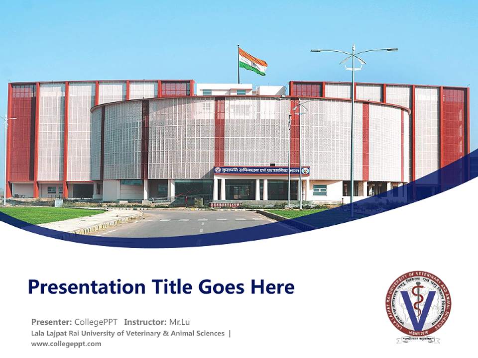 Lala Lajpat Rai University of Veterinary & Animal Sciences Course/Courseware Creation PPT Template4:3 ratio PPT effect preview image5