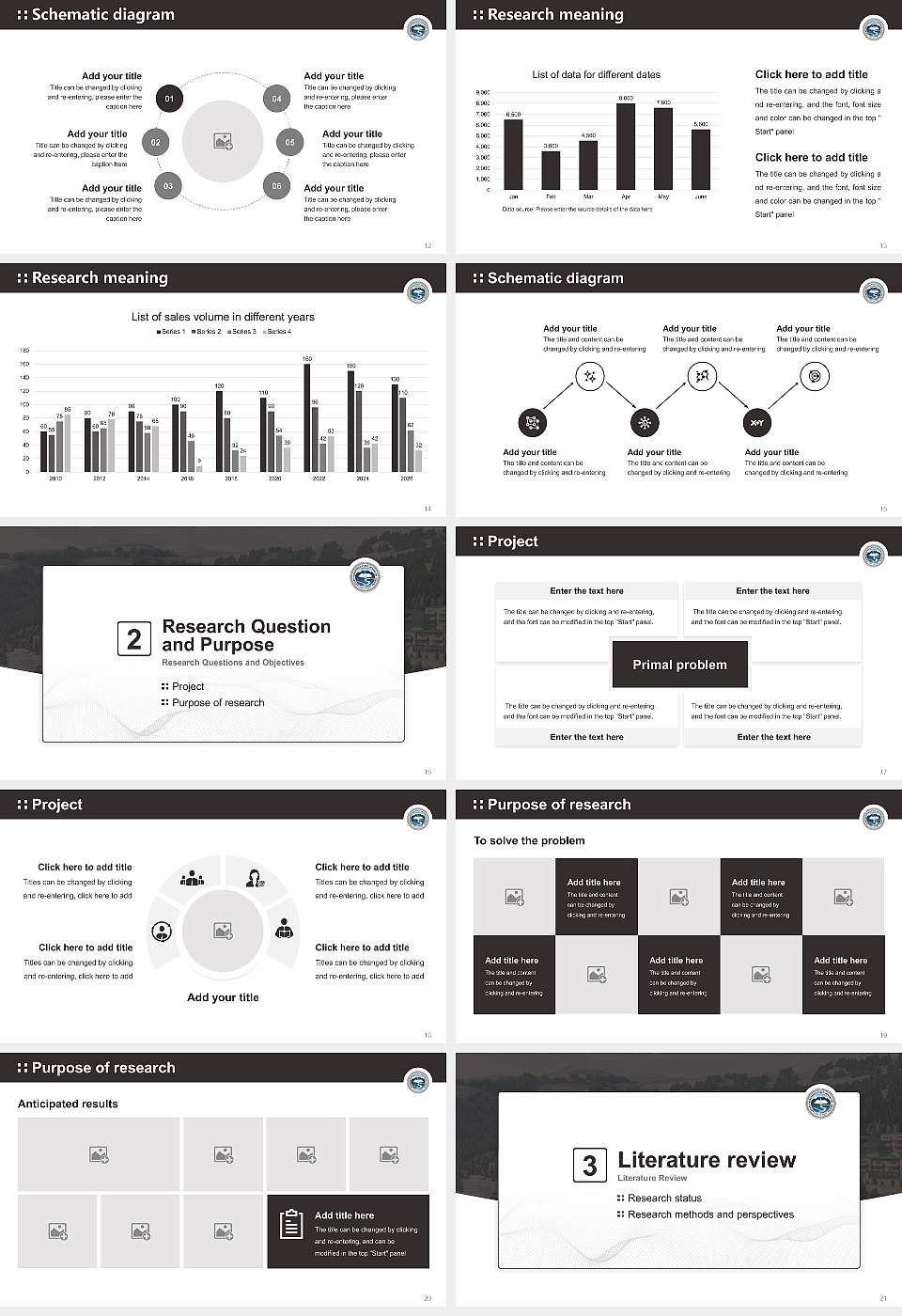 Khangchendzonga State University Graduation Thesis Defense PPT Template16:9 ratio PPT effect preview image3