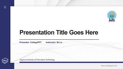 Jaypee University of Information Technology Thesis Proposal/Graduation Defense PPT Template