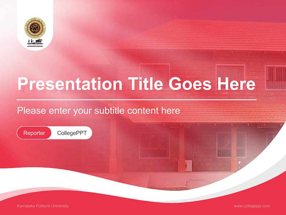 Karnataka Folklore University Lecture Sharing and Networking Event PPT Template4:3 ratio PPT effect preview image4