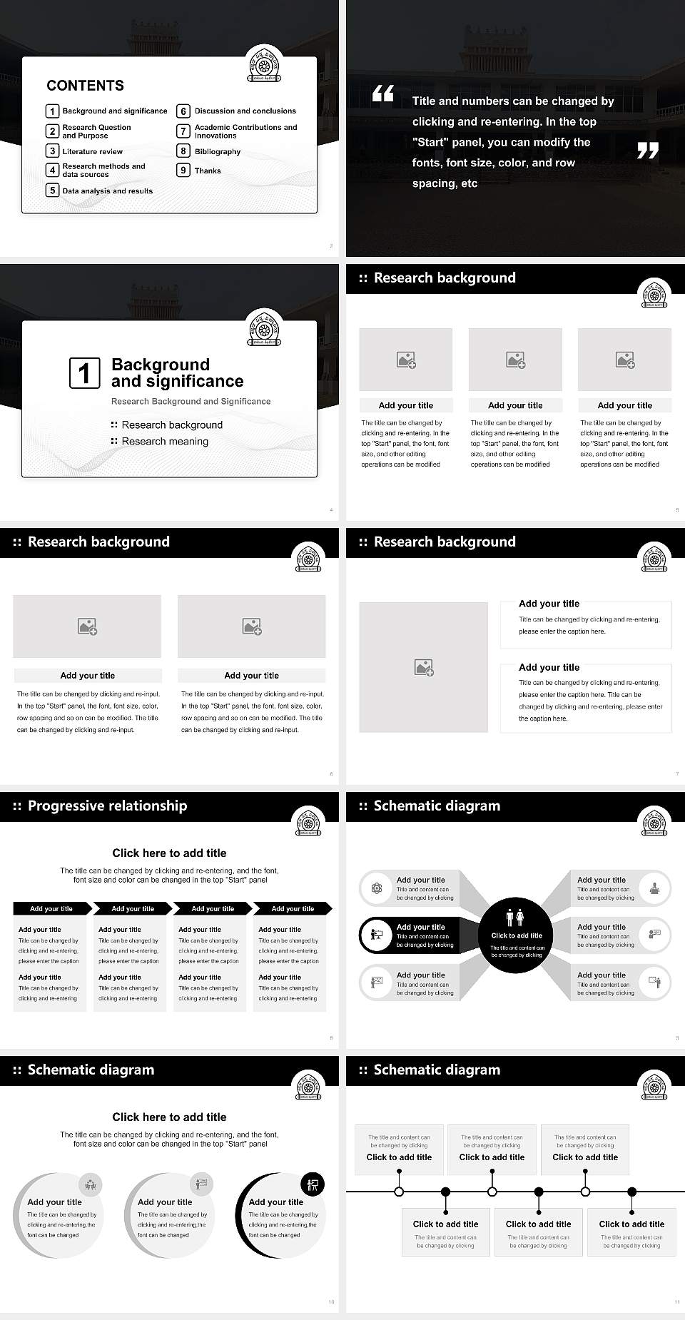 Kannada University Graduation Thesis Defense PPT Template4:3 ratio PPT effect preview image2