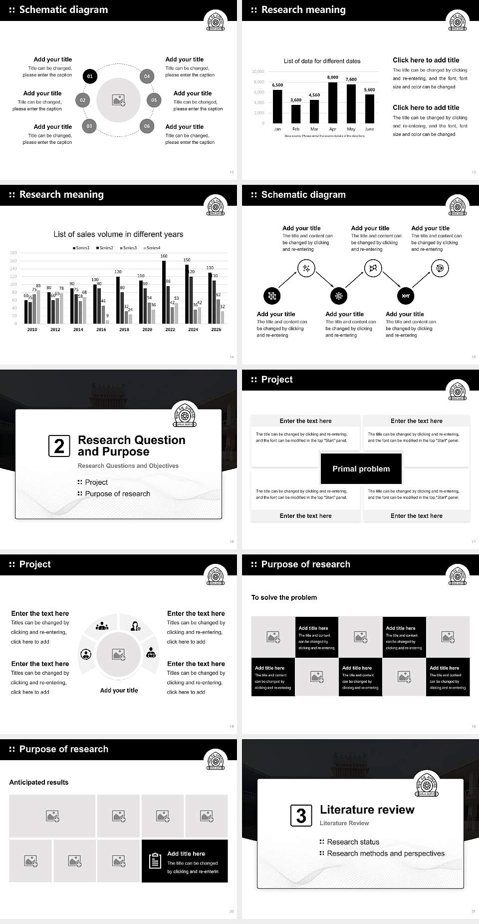 Kannada University Graduation Thesis Defense PPT Template4:3 ratio PPT effect preview image3