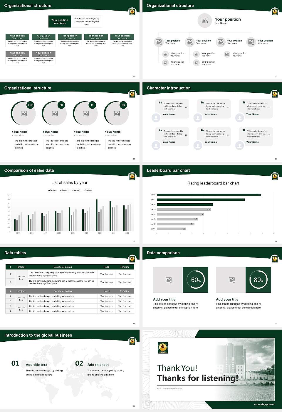 Kerala University of Health Sciences Academic Presentation/Research Findings Report PPT Template16:9 ratio PPT effect preview image4