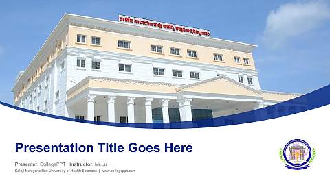 Kaloji Narayana Rao University of Health Sciences Course/Courseware Creation PPT Template