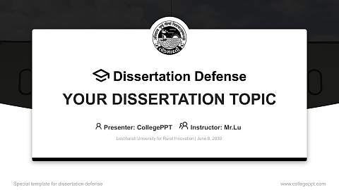 Lokbharati University for Rural Innovation Graduation Thesis Defense PPT Template
