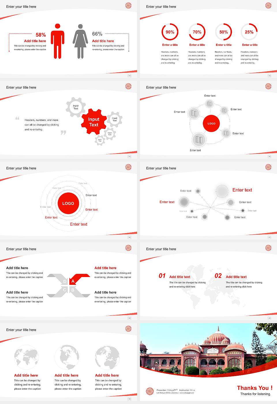 Lalit Narayan Mithila University Course/Courseware Creation PPT Template16:9 ratio PPT effect preview image4