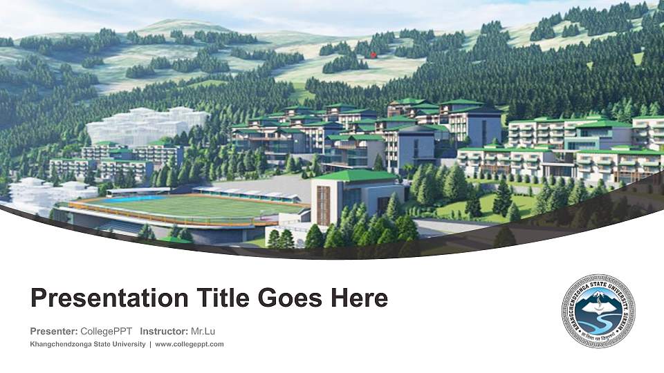 Khangchendzonga State University Course/Courseware Creation PPT Template16:9 ratio PPT effect preview image