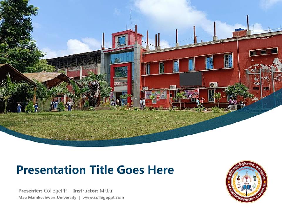 Maa Manikeshwari University Course/Courseware Creation PPT Template4:3 ratio PPT effect preview image5