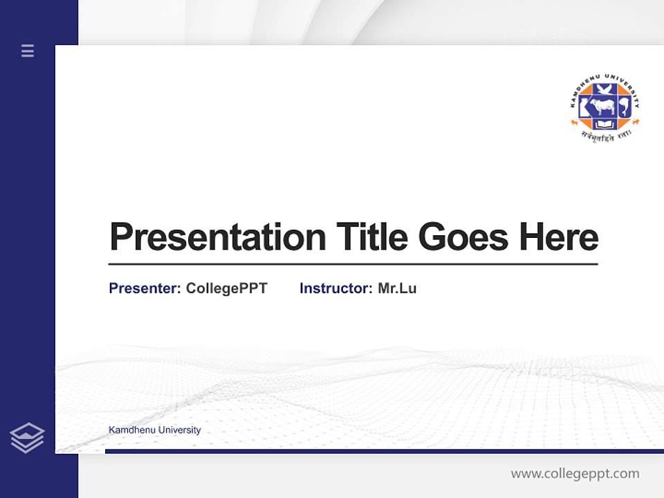 Kamdhenu University Thesis Proposal/Graduation Defense PPT Template4:3 ratio PPT effect preview image5
