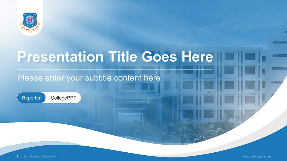 Lok Jagruti Kendra University Lecture Sharing and Networking Event PPT Template16:9 ratio PPT effect preview image