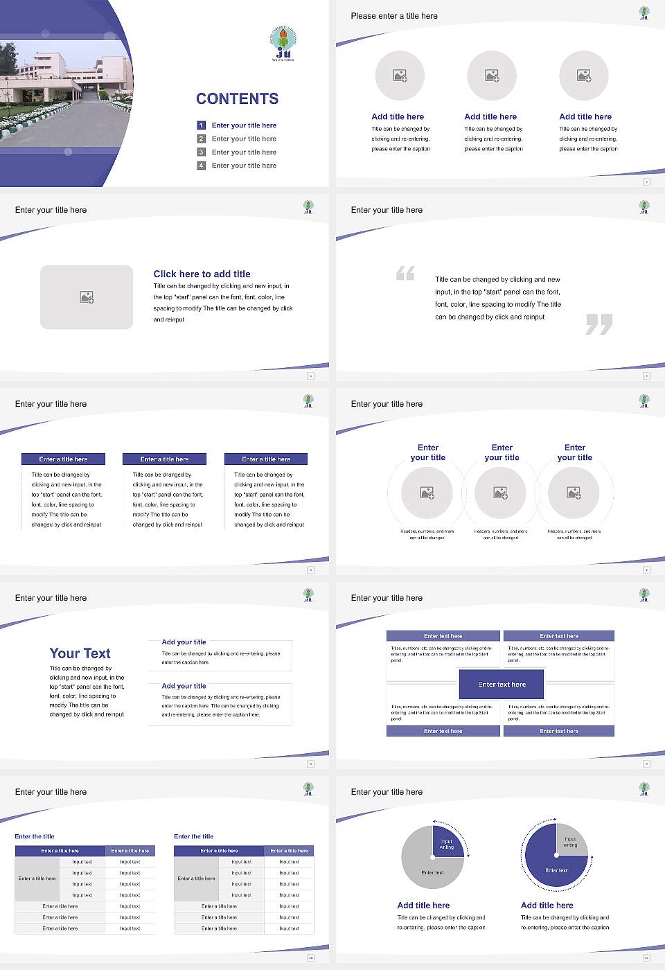 Jaypee University-Anoopshahr Course/Courseware Creation PPT Template16:9 ratio PPT effect preview image2