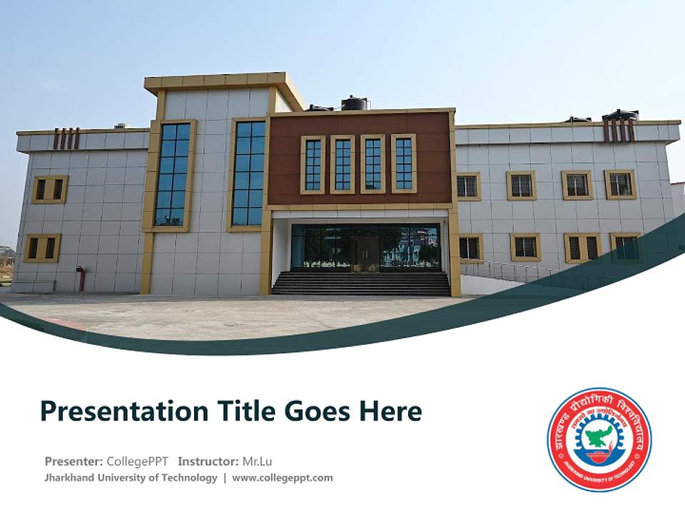 Jharkhand University of Technology Course/Courseware Creation PPT Template4:3 ratio PPT effect preview image5