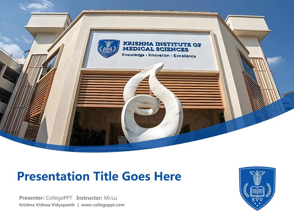 Krishna Vishwa Vidyapeeth Course/Courseware Creation PPT Template4:3 ratio PPT effect preview image5