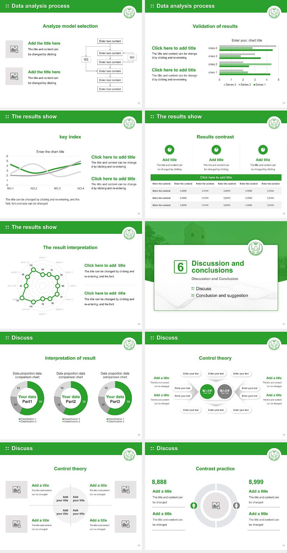 Jamia Hamdard Graduation Thesis Defense PPT Template4:3 ratio PPT effect preview image5