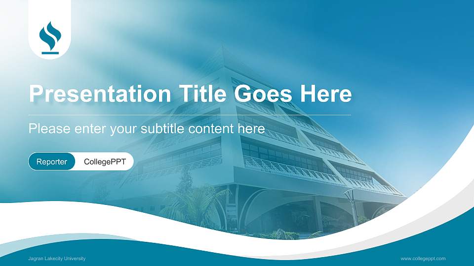 Jagran Lakecity University Lecture Sharing and Networking Event PPT Template16:9 ratio PPT effect preview image1