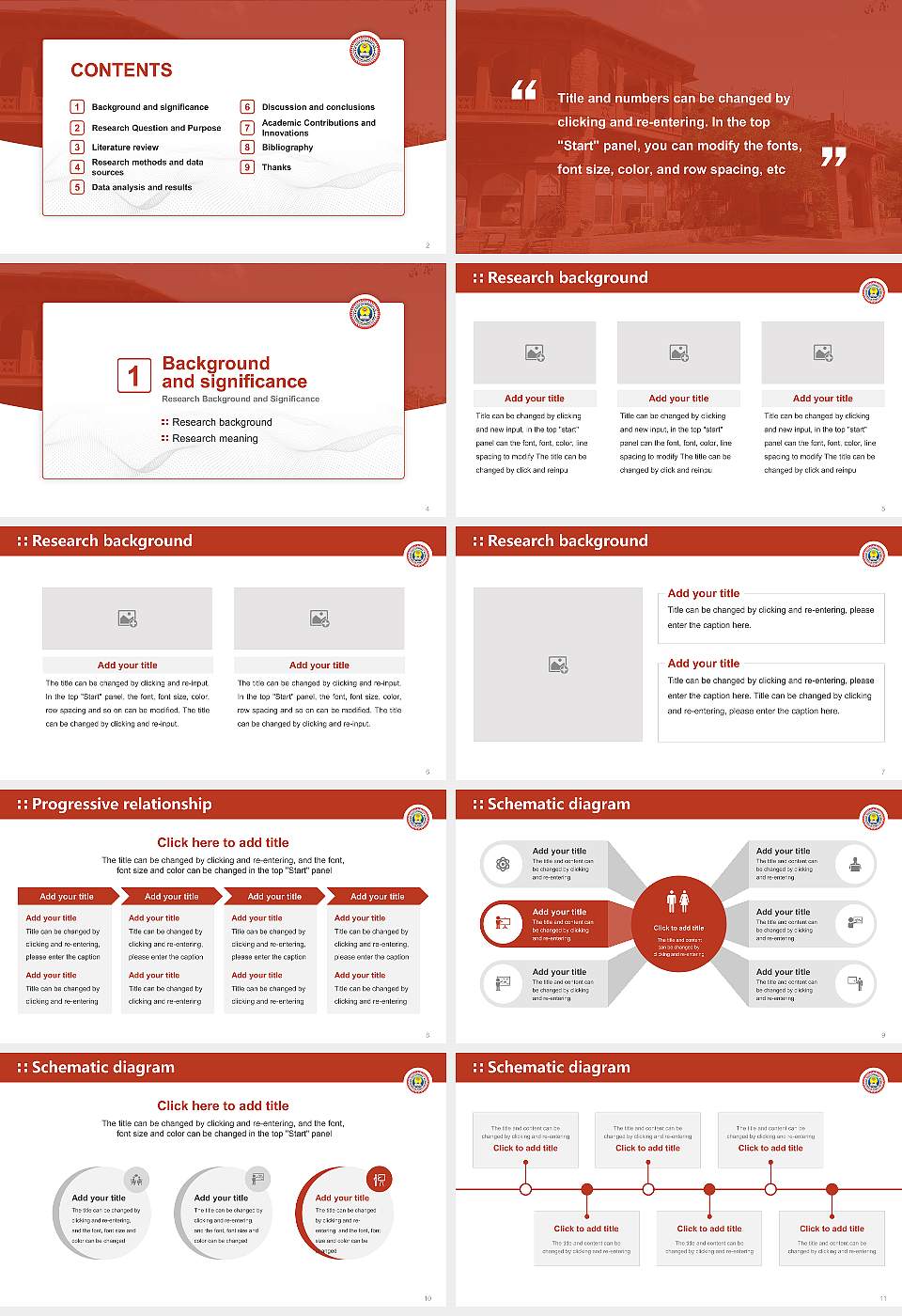 Jai Narain Vyas University Graduation Thesis Defense PPT Template16:9 ratio PPT effect preview image2