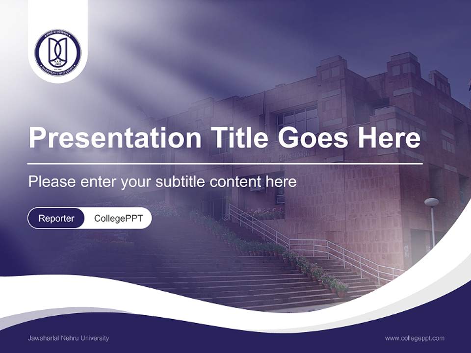 Jawaharlal Nehru University Lecture Sharing and Networking Event PPT Template4:3 ratio PPT effect preview image4