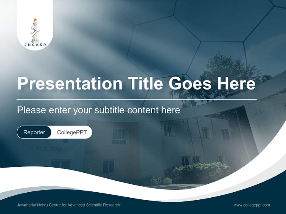 Jawaharlal Nehru Centre for Advanced Scientific Research Lecture Sharing and Networking Event PPT Template4:3 ratio PPT effect preview image4