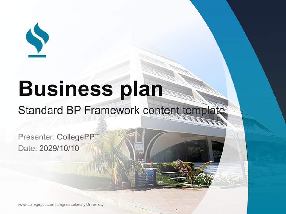 Jagran Lakecity University Competition/Entrepreneurship Contest PPT Template4:3 ratio PPT effect preview image9