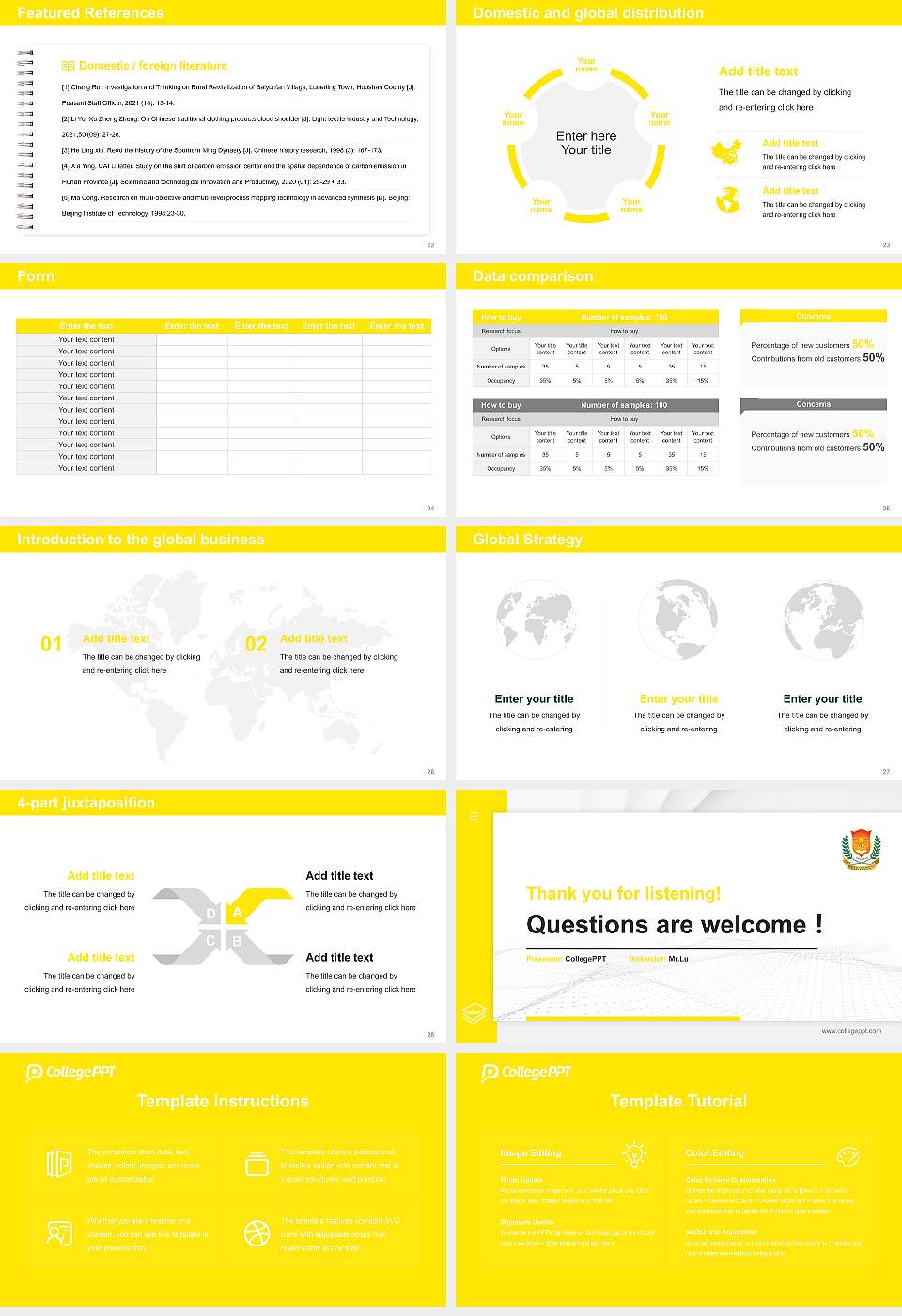 Jaipur National University Thesis Proposal/Graduation Defense PPT Template16:9 ratio PPT effect preview image4