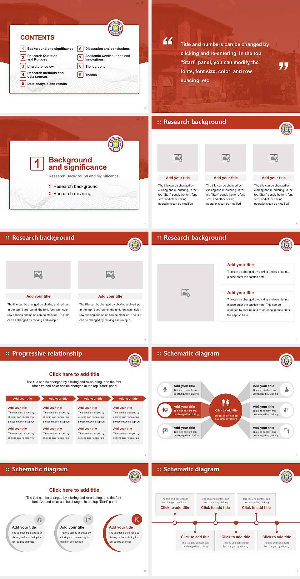 Jai Narain Vyas University Graduation Thesis Defense PPT Template4:3 ratio PPT effect preview image2
