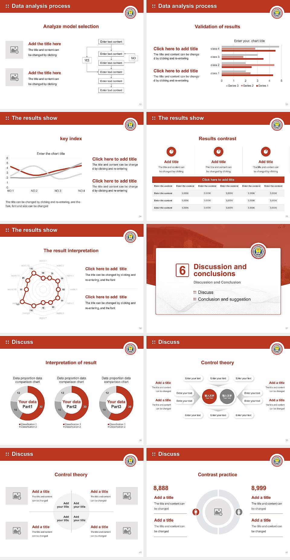 Jai Narain Vyas University Graduation Thesis Defense PPT Template4:3 ratio PPT effect preview image5