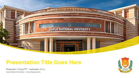 Jaipur National University Course/Courseware Creation PPT Template