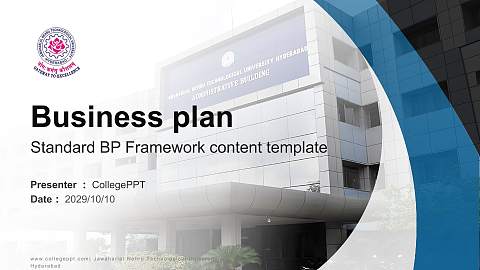 Jawaharlal Nehru Technological University, Hyderabad Competition/Entrepreneurship Contest PPT Template