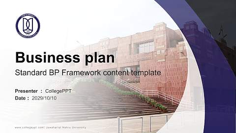 Jawaharlal Nehru University Competition/Entrepreneurship Contest PPT Template