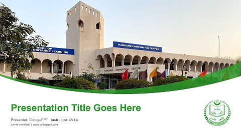 Jamia Hamdard Course/Courseware Creation PPT Template