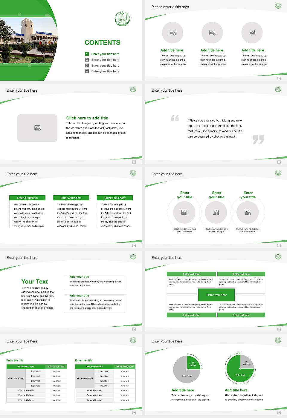 Jamia Hamdard Course/Courseware Creation PPT Template16:9 ratio PPT effect preview image2