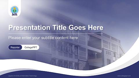Jaypee University of Information Technology Lecture Sharing and Networking Event PPT Template