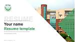 Jamia Millia Islamia University Resume PPT Template