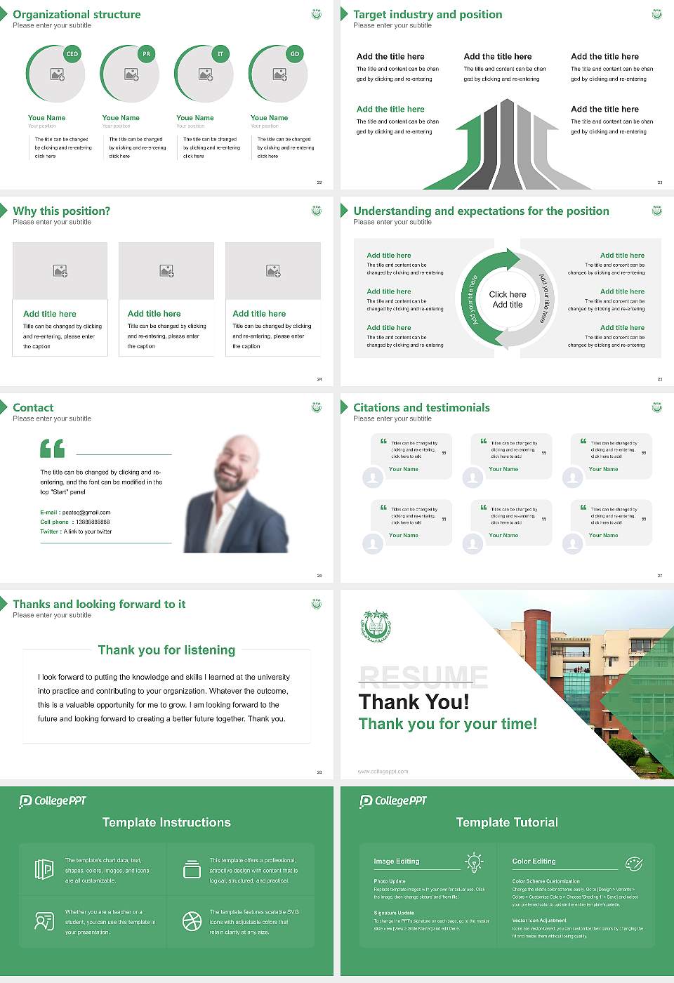 Jamia Millia Islamia University Resume PPT Template16:9 ratio PPT effect preview image4