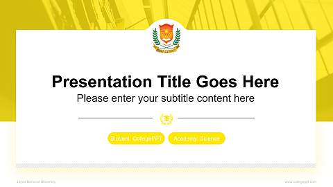 Jaipur National University National Scholarship Defense PPT Template