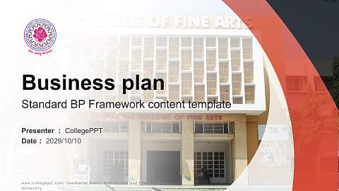 Jawaharlal Nehru Architecture and Fine Arts University Competition/Entrepreneurship Contest PPT Template