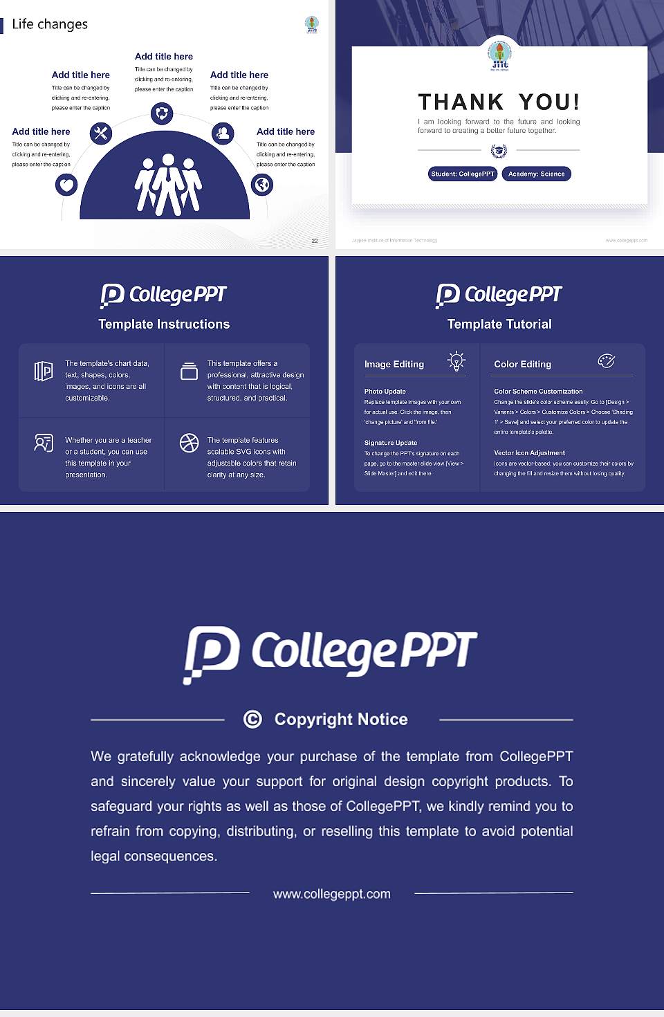 Jaypee Institute of Information Technology National Scholarship Defense PPT Template4:3 ratio PPT effect preview image4