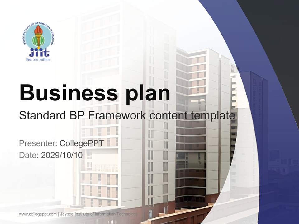 Jaypee Institute of Information Technology Competition/Entrepreneurship Contest PPT Template4:3 ratio PPT effect preview image9