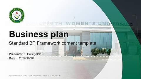 Jayoti Vidyapeeth Women ‘s University Competition/Entrepreneurship Contest PPT Template