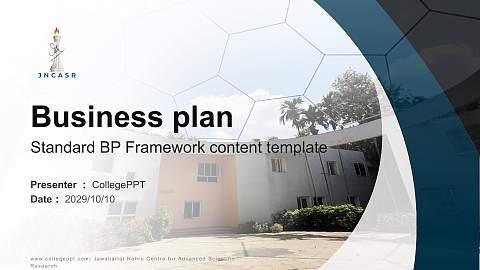 Jawaharlal Nehru Centre for Advanced Scientific Research Competition/Entrepreneurship Contest PPT Template