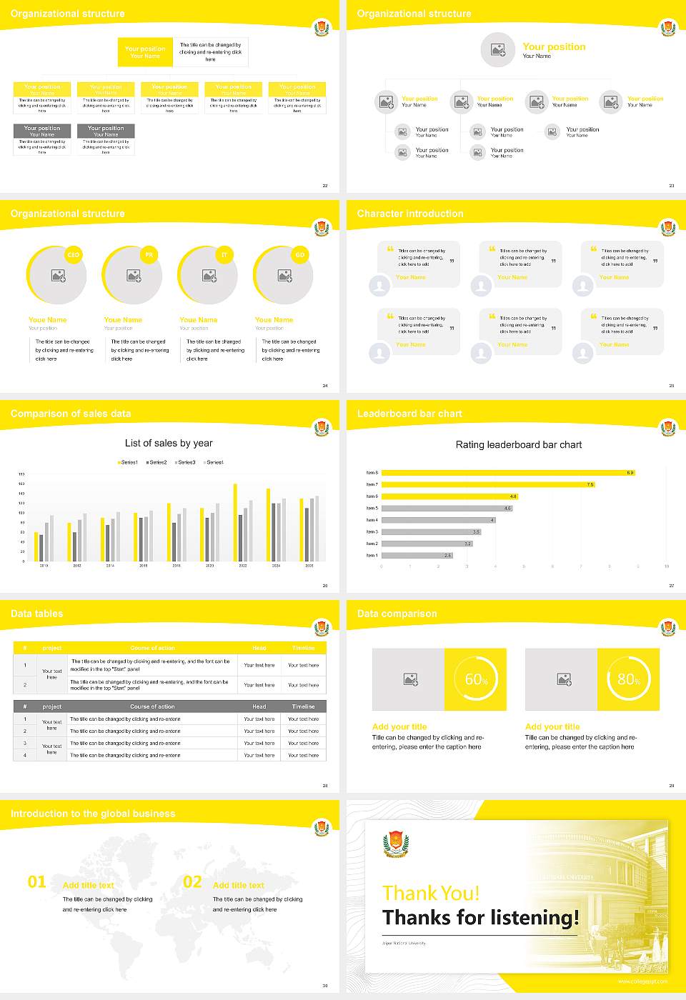 Jaipur National University Academic Presentation/Research Findings Report PPT Template16:9 ratio PPT effect preview image4