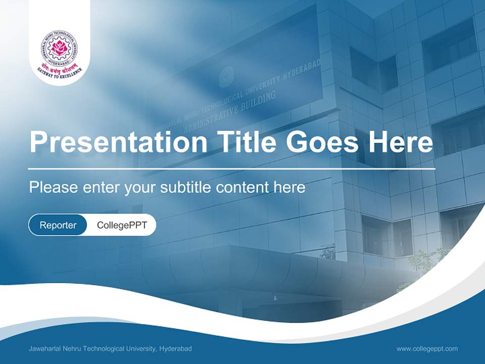 Jawaharlal Nehru Technological University, Hyderabad Lecture Sharing and Networking Event PPT Template4:3 ratio PPT effect preview image4