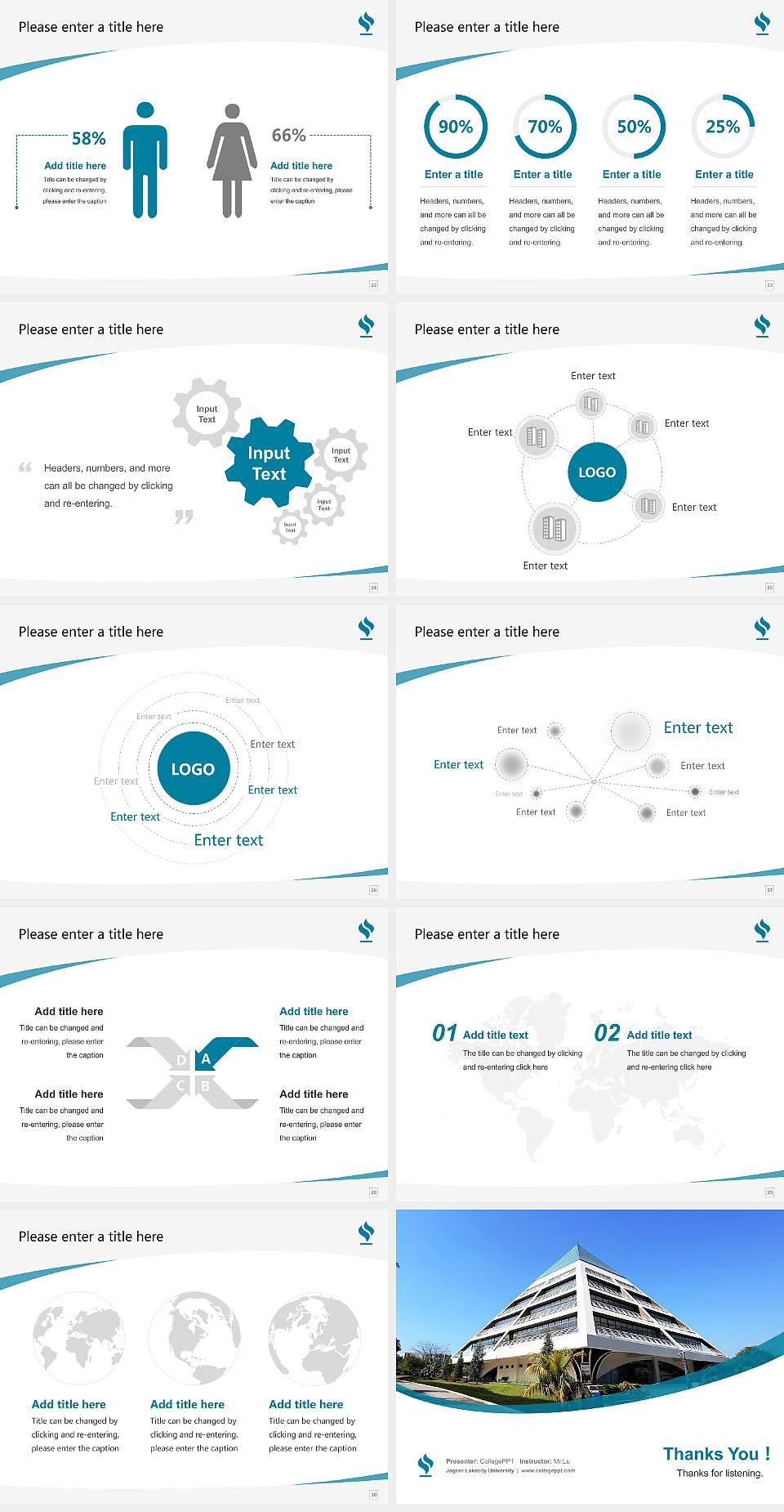 Jagran Lakecity University Course/Courseware Creation PPT Template4:3 ratio PPT effect preview image4